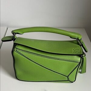 Loewe Green Puzzle Shoulder Bag